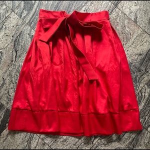 FRИCH red midi skirt